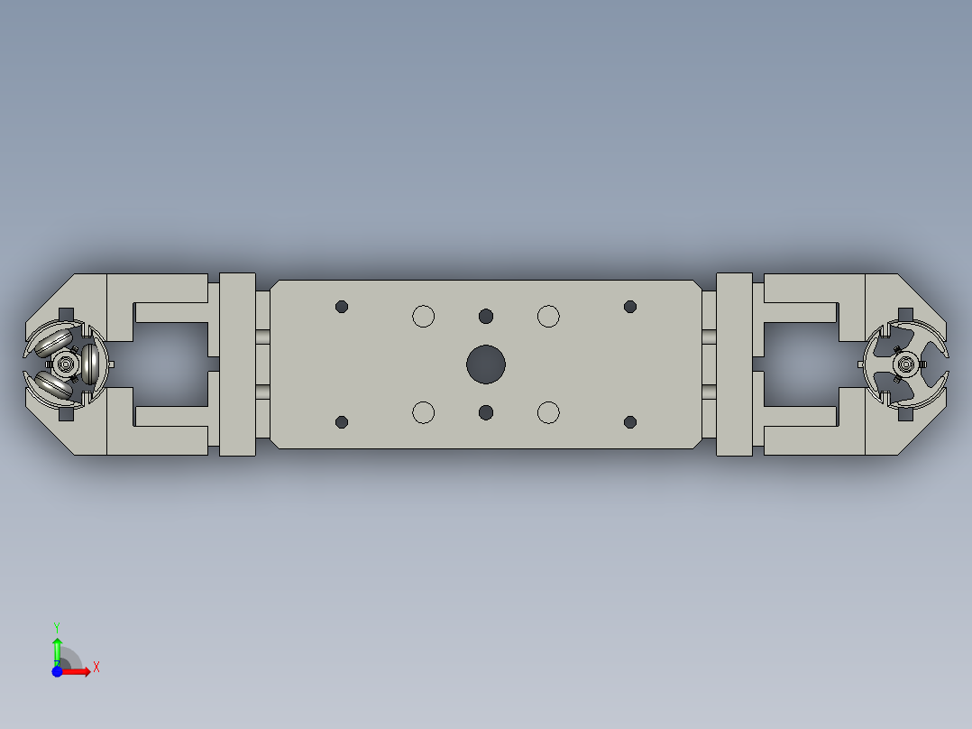气缸手指夹爪安装板组件-1-2前视图
