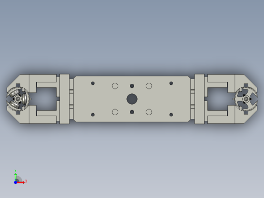 气缸手指夹爪安装板组件-1-2前视缩略图
