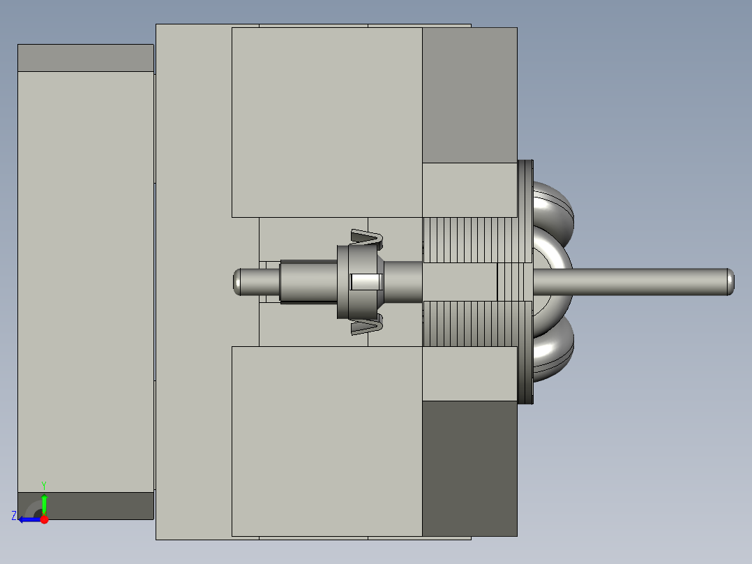 气缸手指夹爪安装板组件-1-2右视图