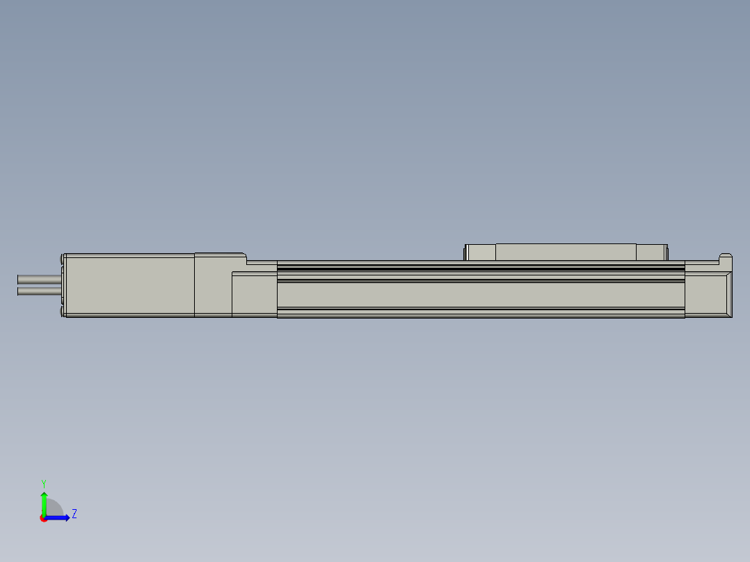 LEJS40S2A-200-RAA2H电动滑台左视图