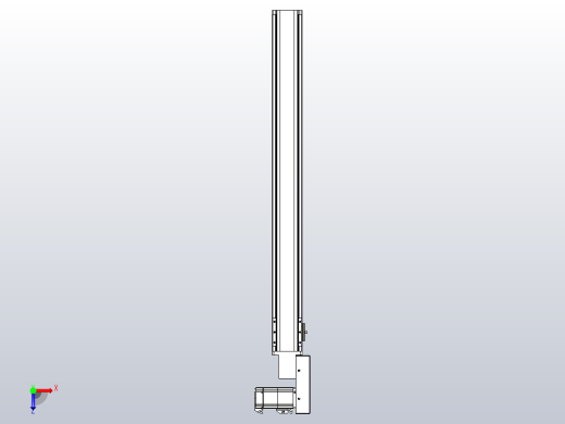 皮带直线轴半封闭可选导轨TPA-HNB-85S-90-L800-MR-C-P20-N3俯视缩略图