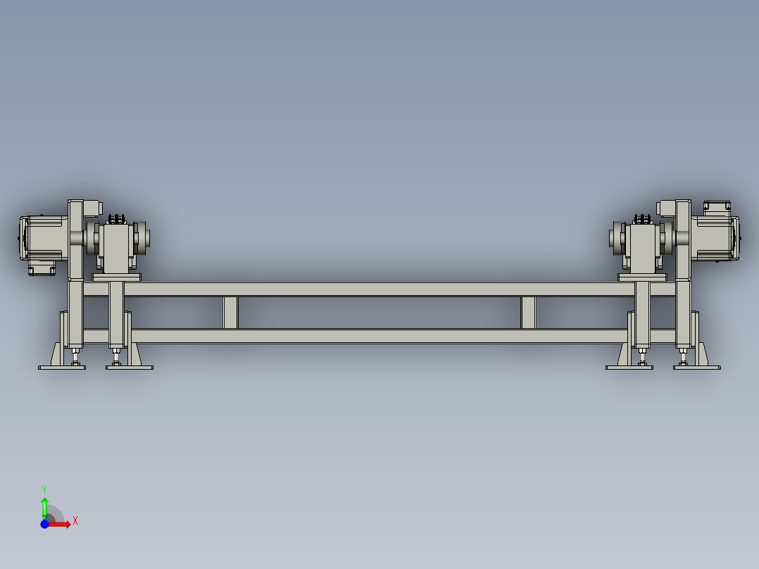 矿用半封闭式链条输送装置前视图