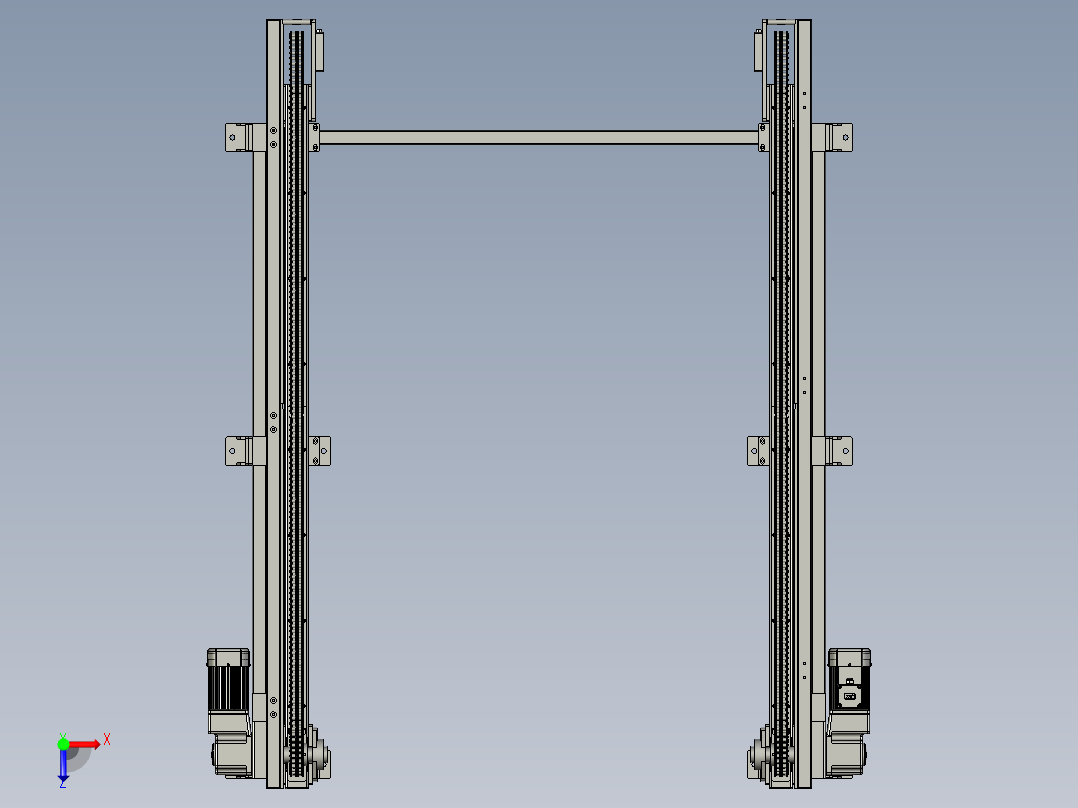 矿用半封闭式链条输送装置俯视图