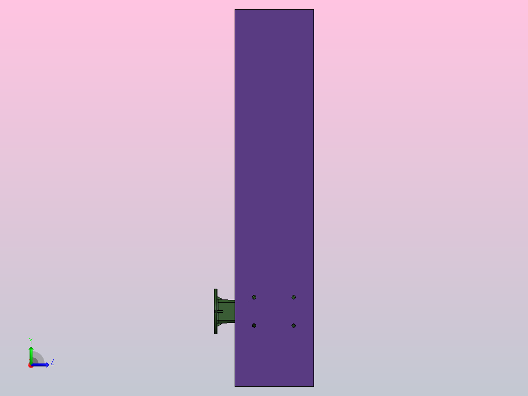 挤出机样机左视图