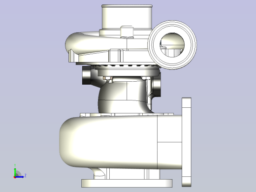 汪克尔转子发动机3D图纸三维模型左视缩略图