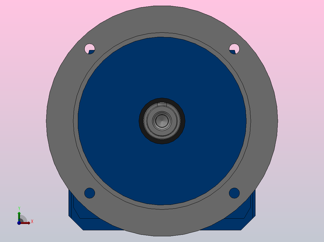 RF77ZP斜齿轮减速机RF77-10.88-M1-P63-Φ300前视图