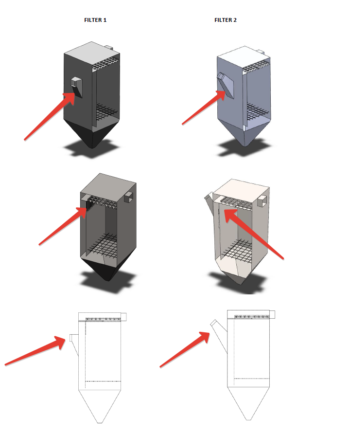 当进气喉的形状和方向发生变化时，对气流进行检查