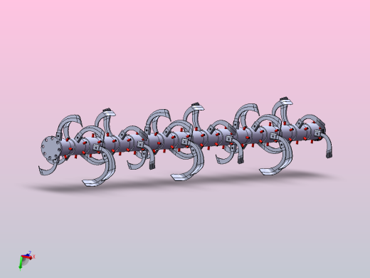 旋耕式消毒机solidworks-3D模型