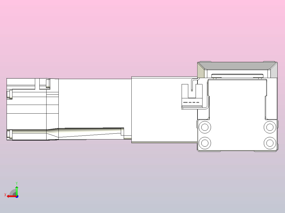 皮带直线轴双滑块型TPA-GCBS-50-P42-L500-DL-M10-N3后视图