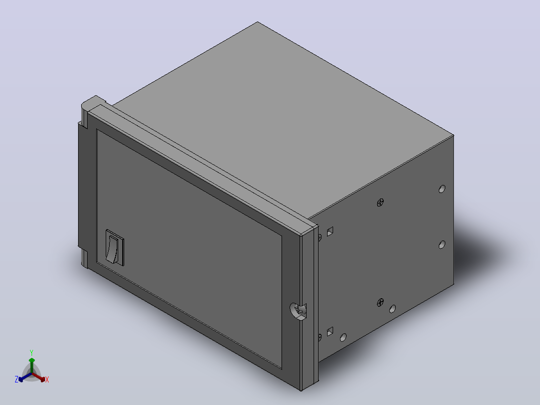 EPC-D12型光电纠偏控制器（屏式开孔安装）[EPC-D12型光电纠偏控制器(屏式开孔安装)]正等轴测图
