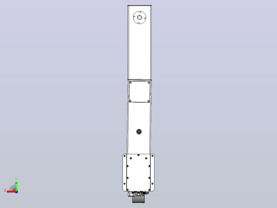 HSR-SR10-800四轴工业机器人后视图