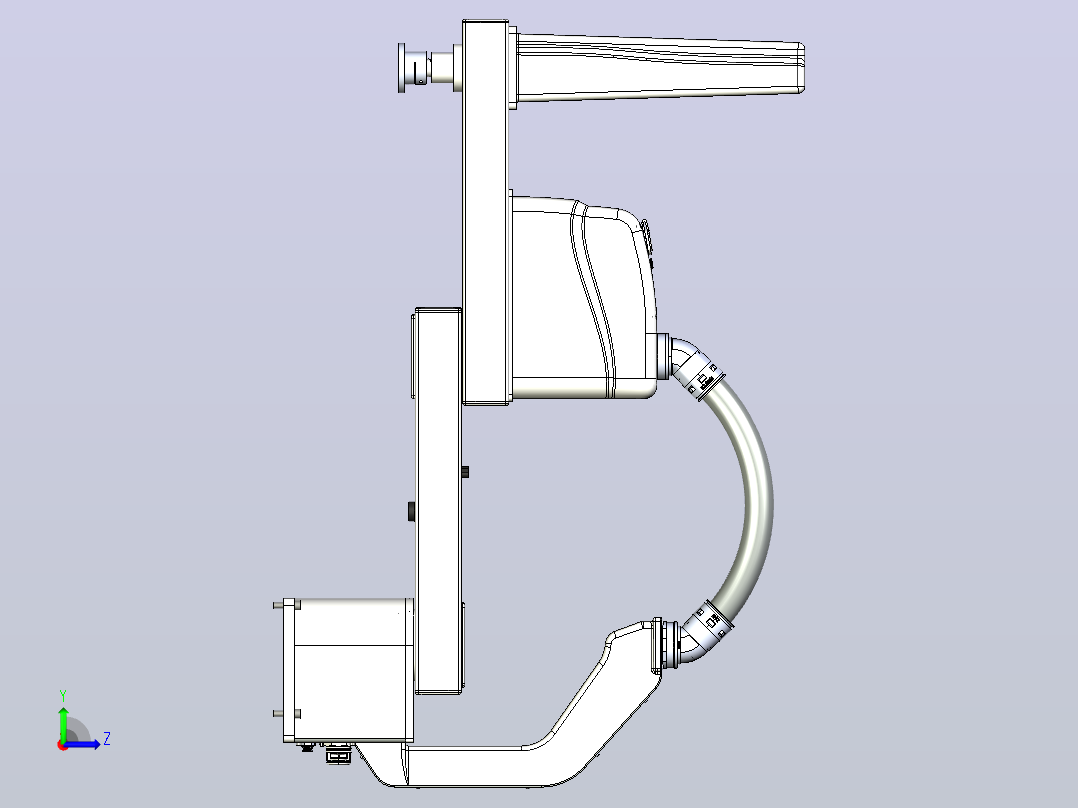 HSR-SR10-800四轴工业机器人左视图
