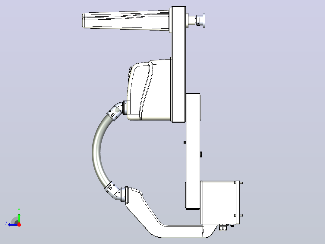 HSR-SR10-800四轴工业机器人右视图