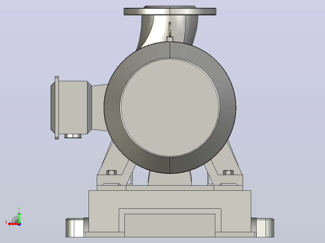 IHF型氟塑料合金离心泵[IHF100-80-160]后视图