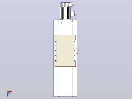 滚珠丝杠直线轴带导轨全封闭TPA-HCR-220D-3210C-L250-M-Y-P1K-N3俯视缩略图