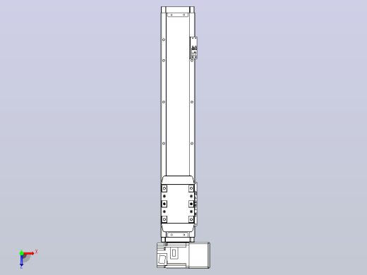 机器人皮带驱动直线轴TPA-GCB-80-P60-L350-RU-M20-N3俯视缩略图