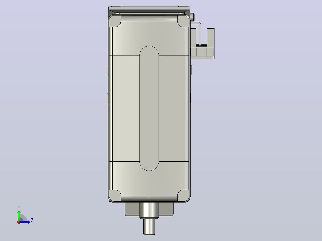 GTH4-L#-350-BM-M05-C3 GTH4内嵌式螺杆滑台 电机后折 TOYO模组左视图