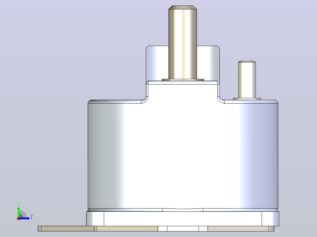 12v 汽车继电器左视图