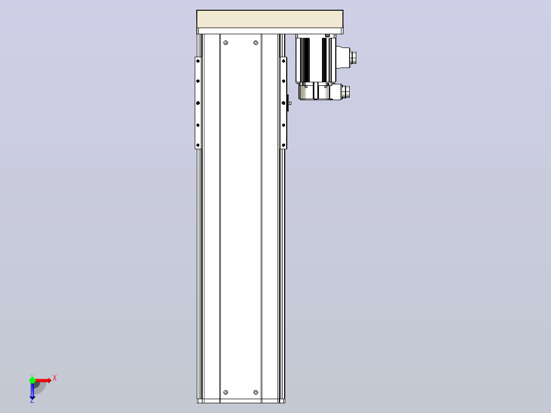日规模组半封闭丝杆TPA-HNR-220D-3210C-L550-ML-Y-P1K-N3俯视图
