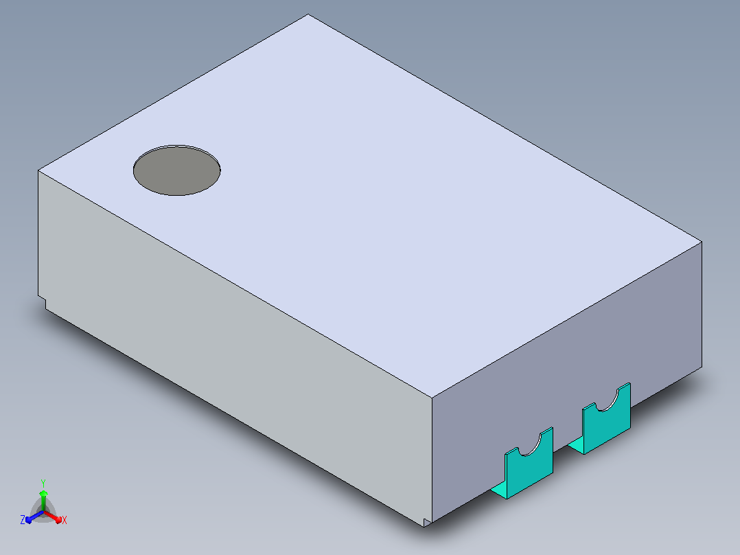 WSON 0.8mm高2针主视图