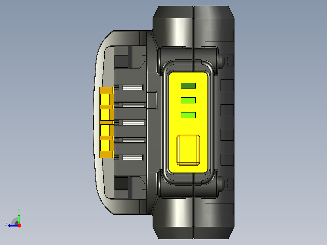 DeWalt 1.5AH 20V最大锂离子电池右视图
