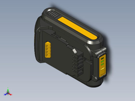 DeWalt 1.5AH 20V最大锂离子电池正等轴测缩略图