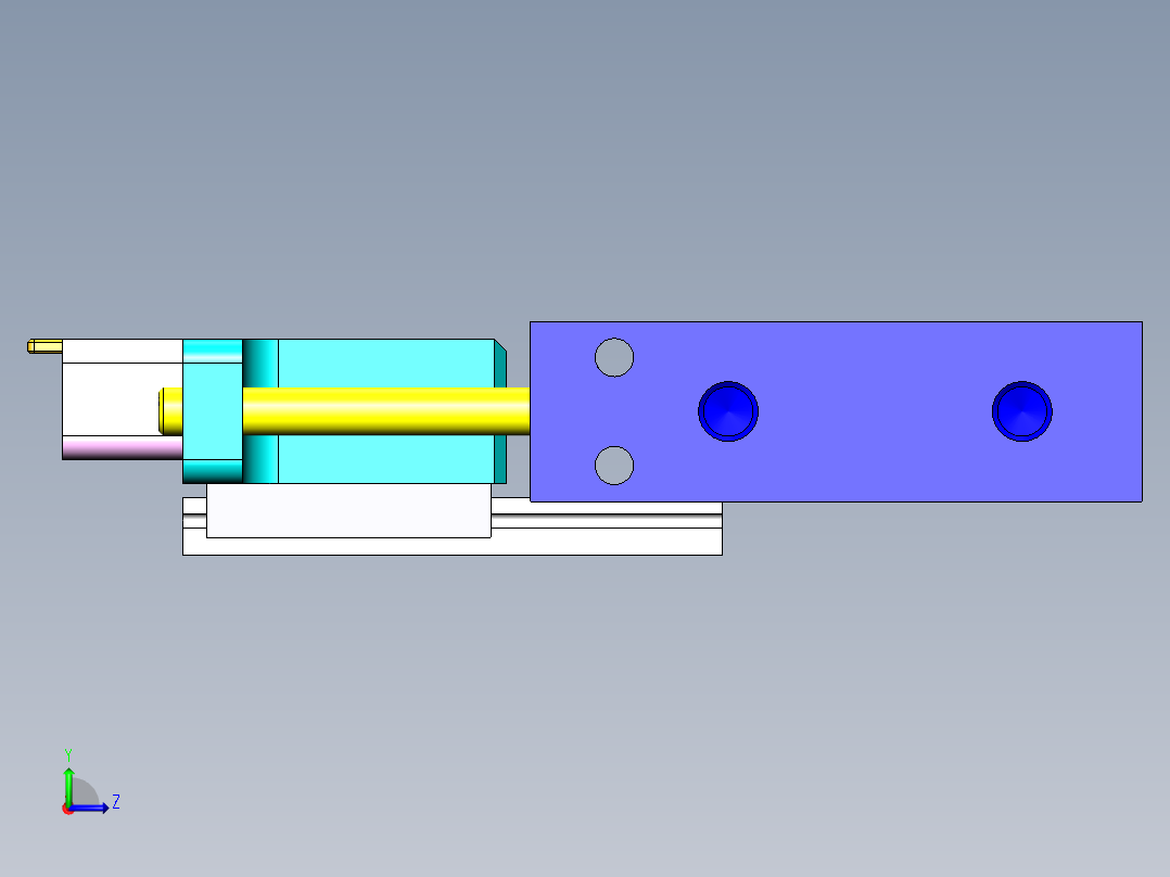 微型针测试治具左视图