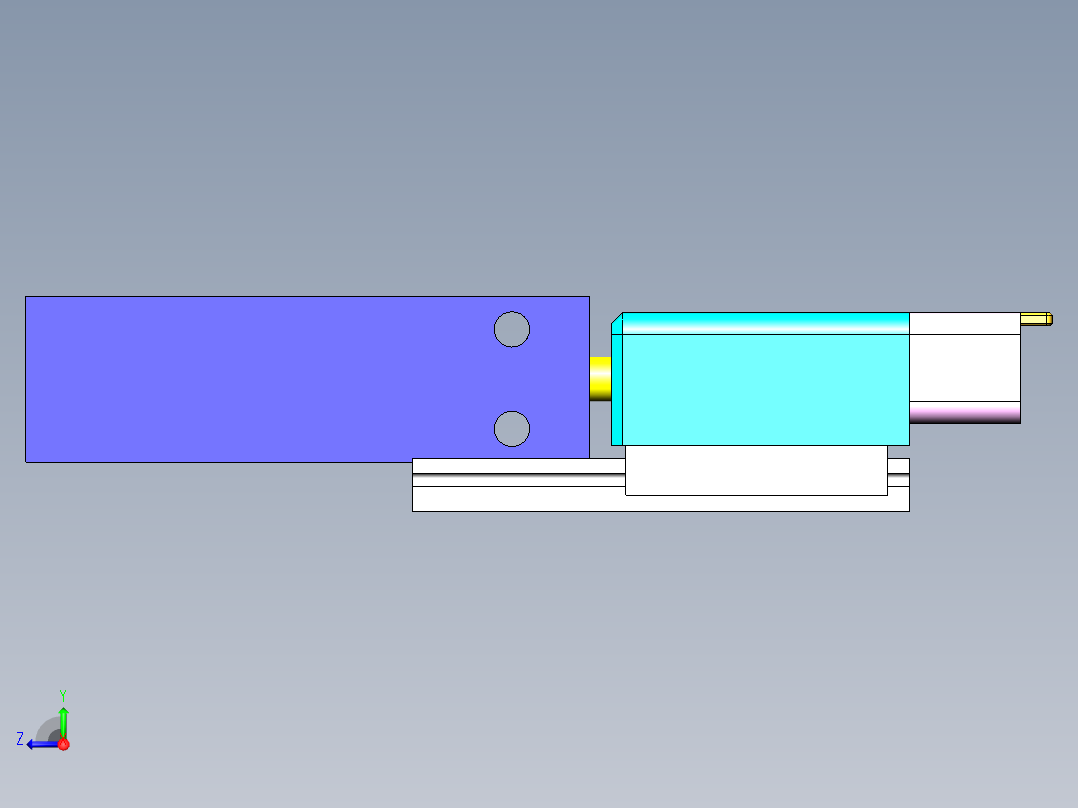 微型针测试治具右视图