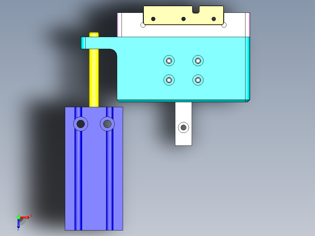 微型针测试治具俯视图