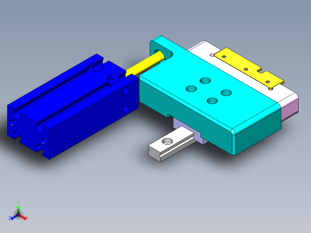 微型针测试治具正等轴测图