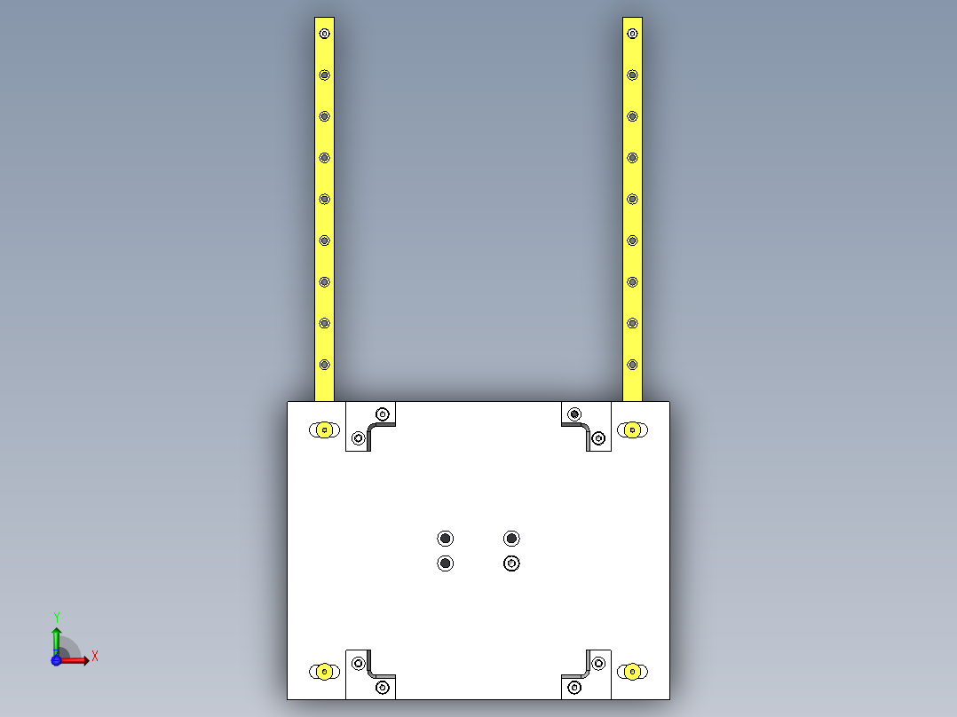 便宜的浮动机构俯视图