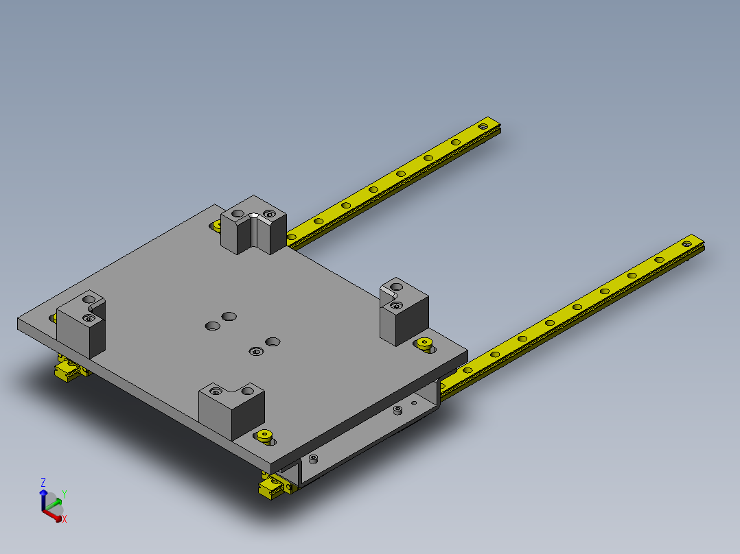 便宜的浮动机构正等轴测图