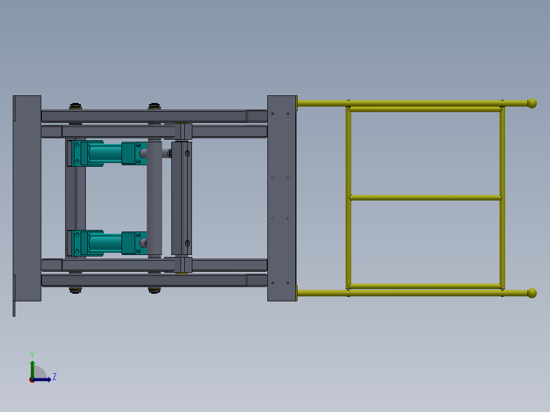 B3258-大型焊接变位机、焊接辅机左视图