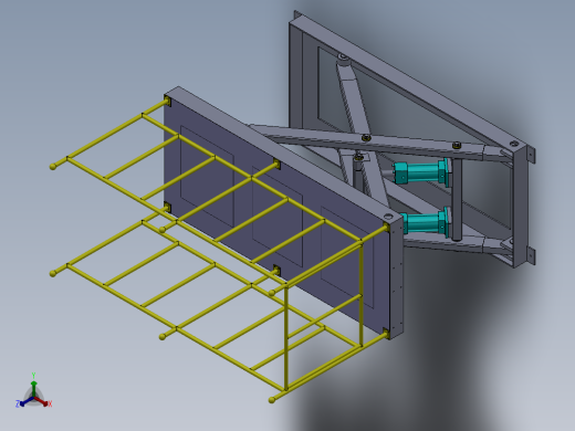 B3258-大型焊接变位机、焊接辅机正等轴测缩略图