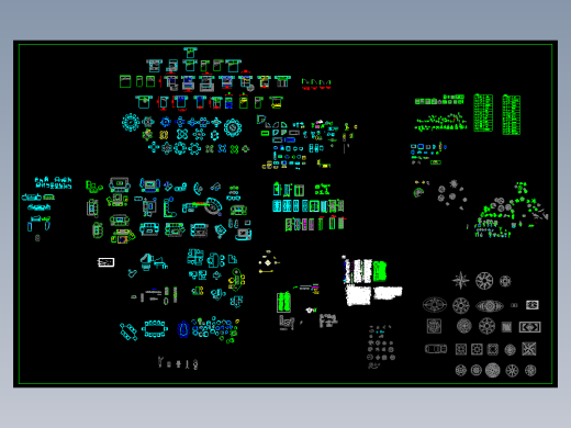 室内建筑装饰平面图块