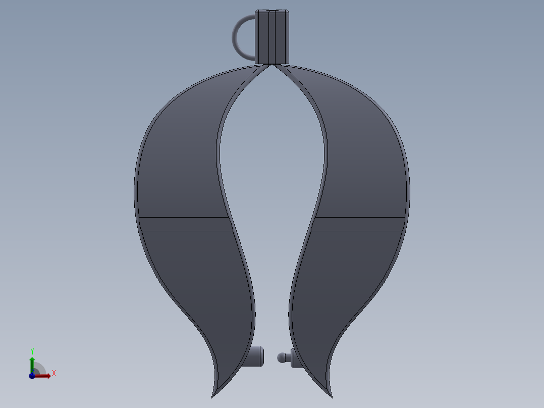 耳机缠绕器前视图