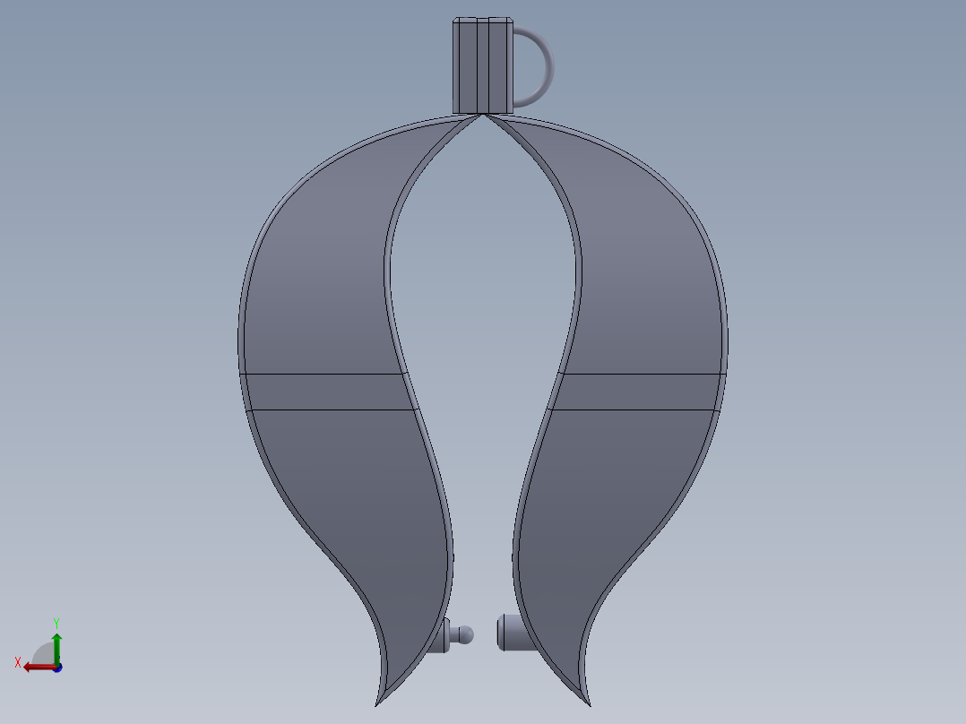 耳机缠绕器后视图