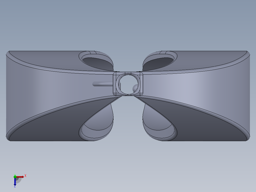 耳机缠绕器俯视图
