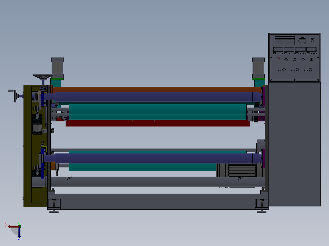 WF1300分条机前视图