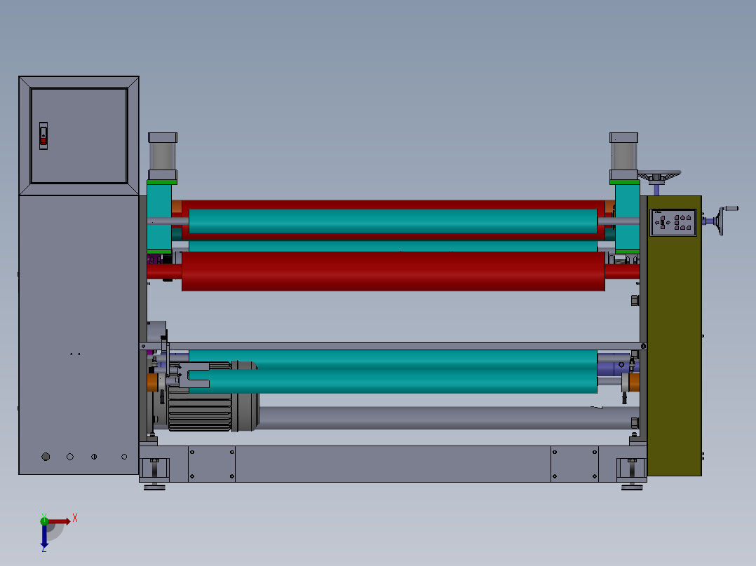 WF1300分条机后视图