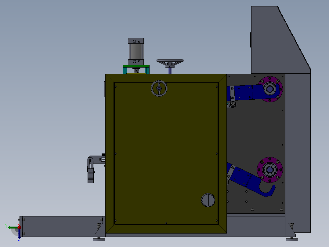 WF1300分条机左视图
