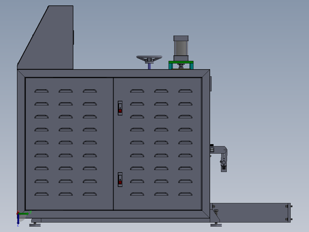WF1300分条机右视图