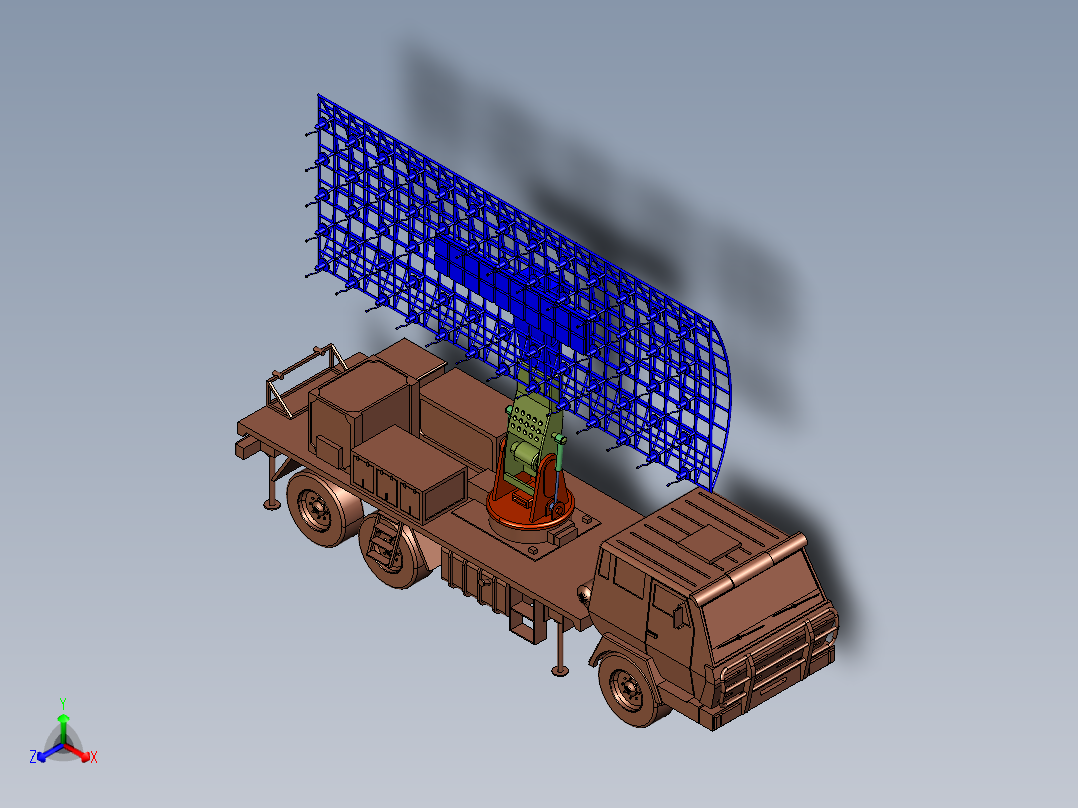 现代军用装备武器雷达战车