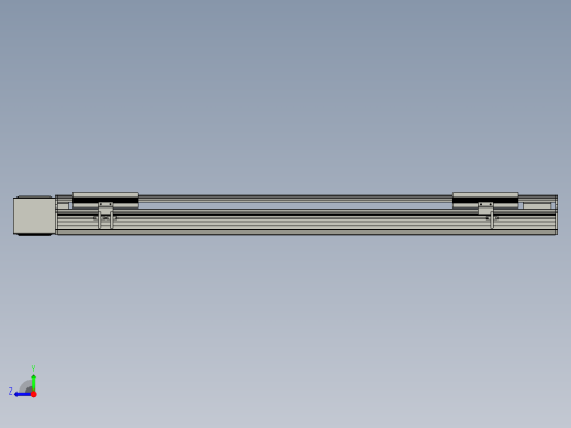 直线模组LHB17-L40-S850-R(B)设计图纸右视缩略图