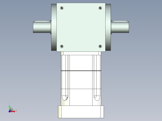 换向器PW140双轴 PGH115-L2 22-110-145-M8-8B.stp前视缩略图