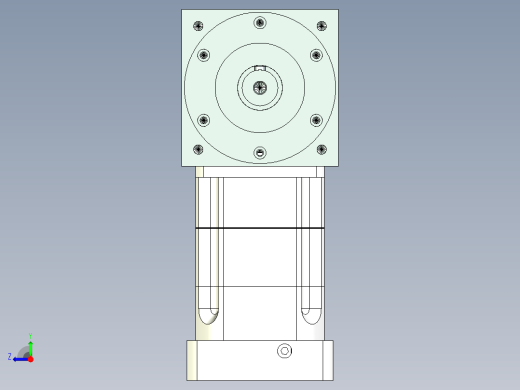 换向器PW140双轴 PGH115-L2 22-110-145-M8-8B.stp右视缩略图