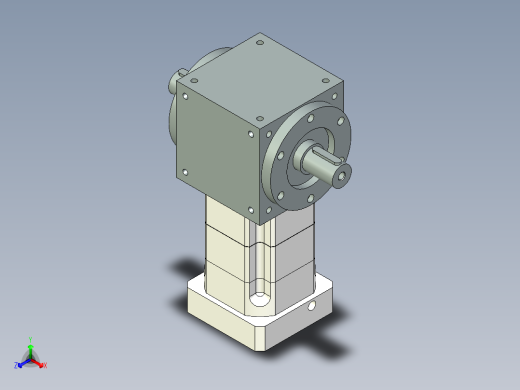 换向器PW140双轴 PGH115-L2 22-110-145-M8-8B.stp正等轴测缩略图