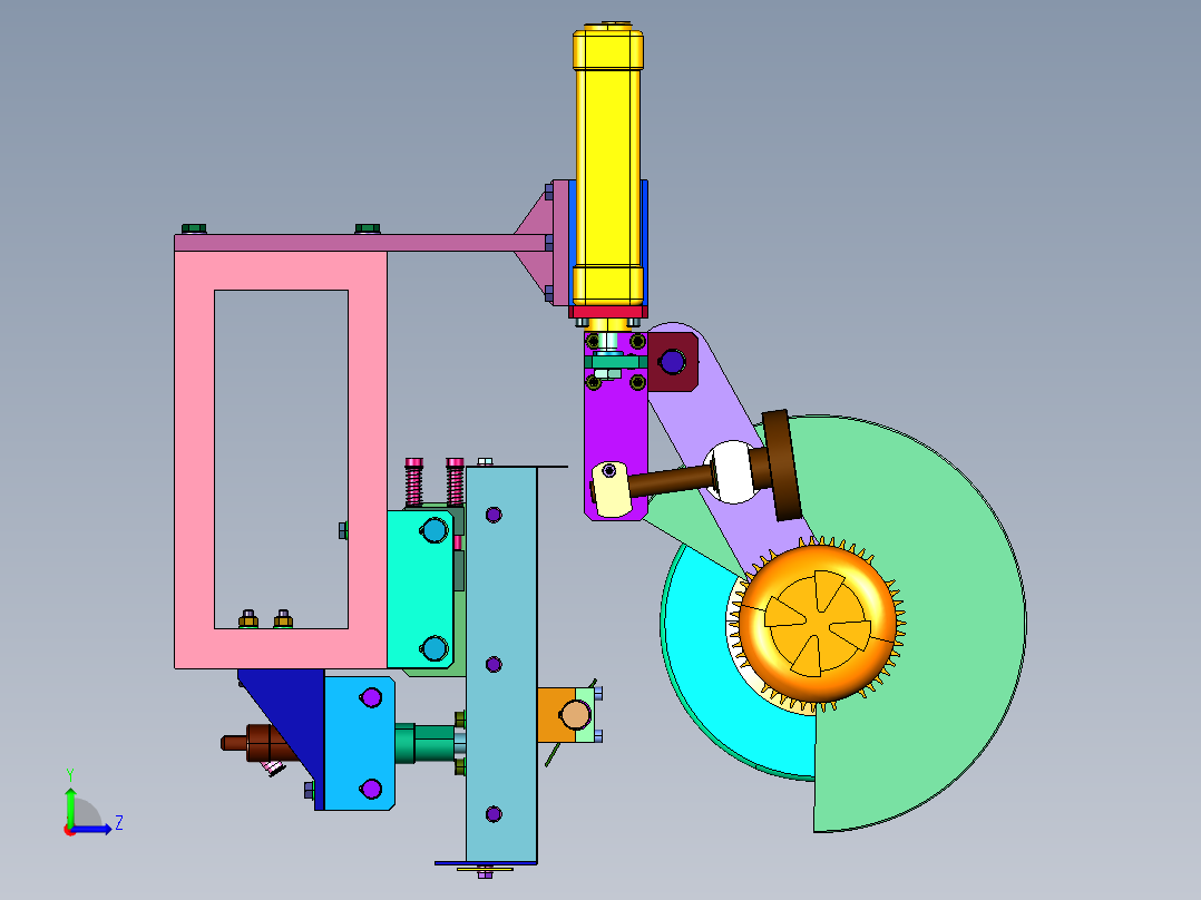 锯片锯齿磨齿打磨机左视图