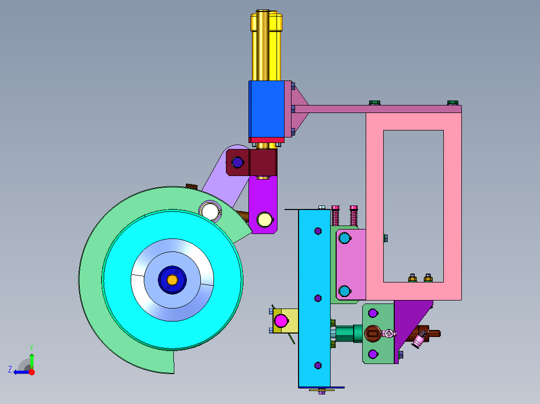 锯片锯齿磨齿打磨机右视图