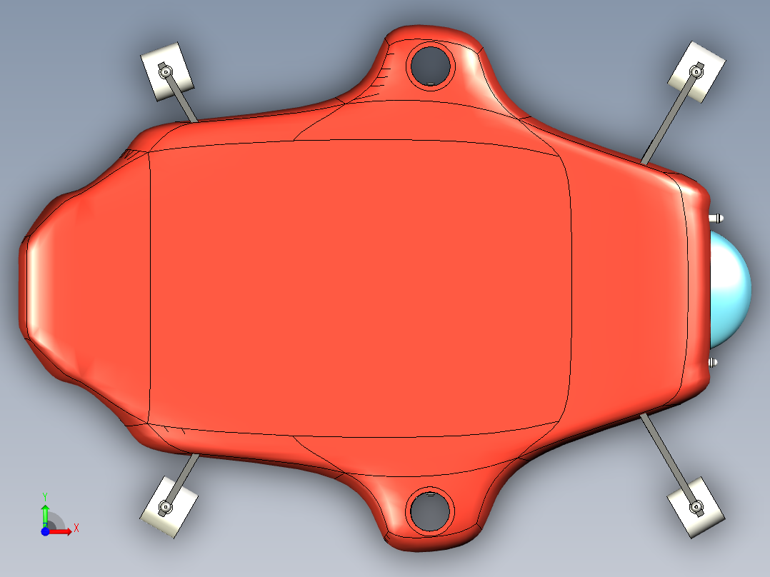 水下自主航行器--stp前视图